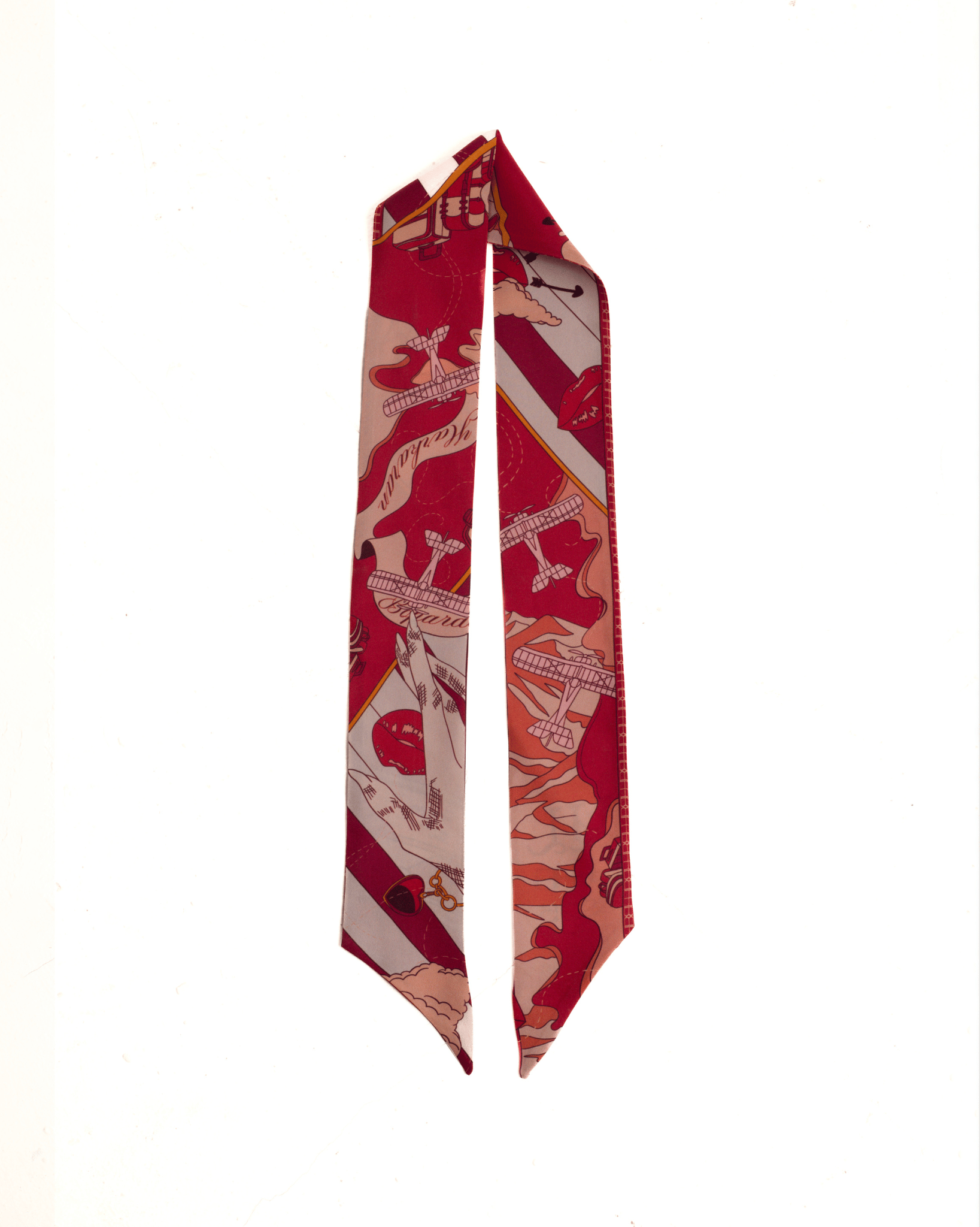 Bond Girl Twilly - Lip Red