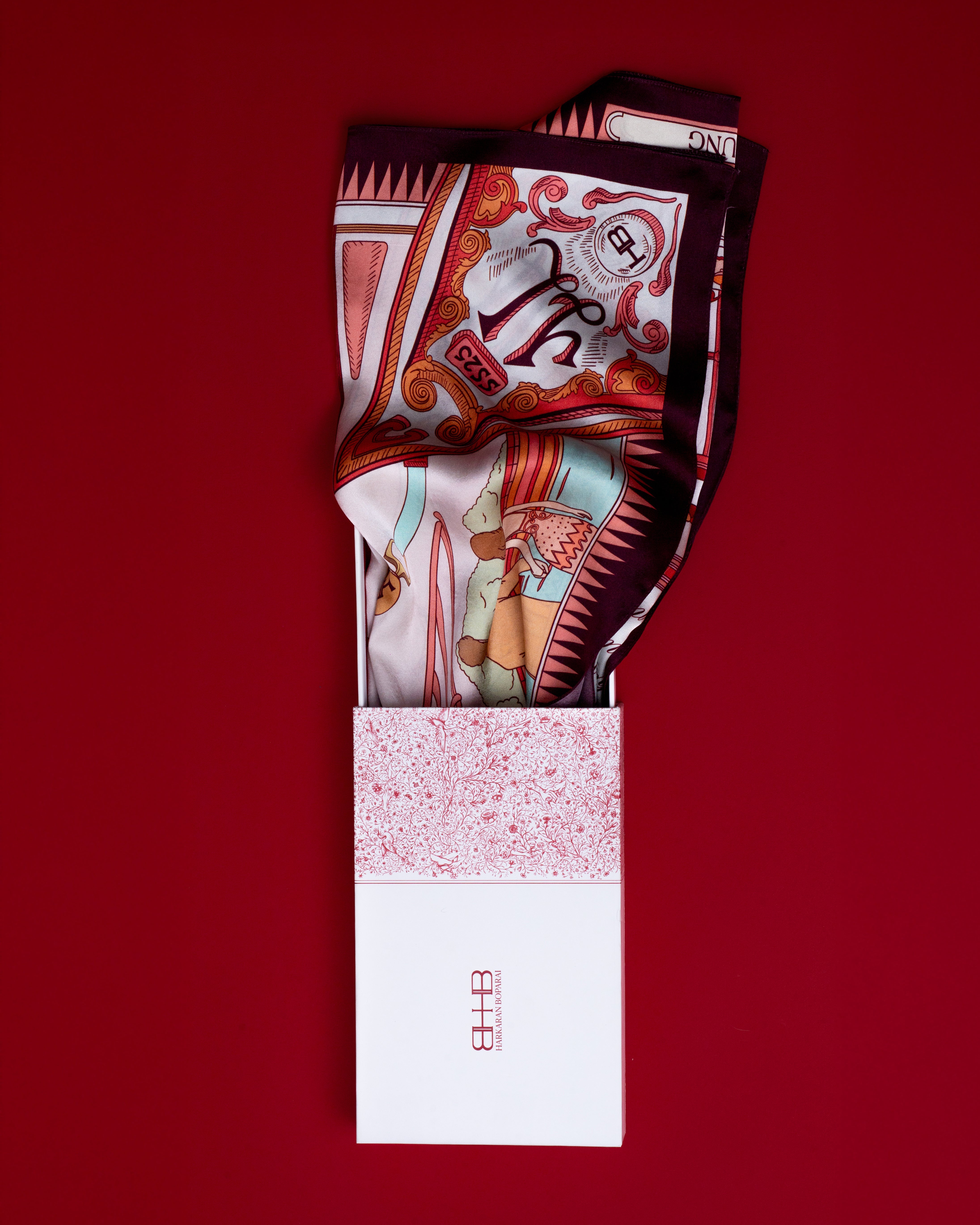 Her Scent Scarf - Mulberry Wine