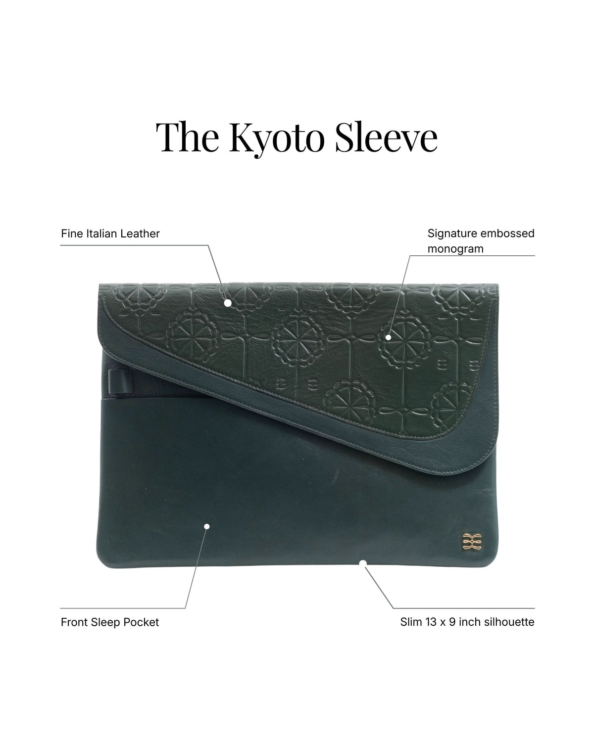 The Kyoto Sleeve - Emerald
