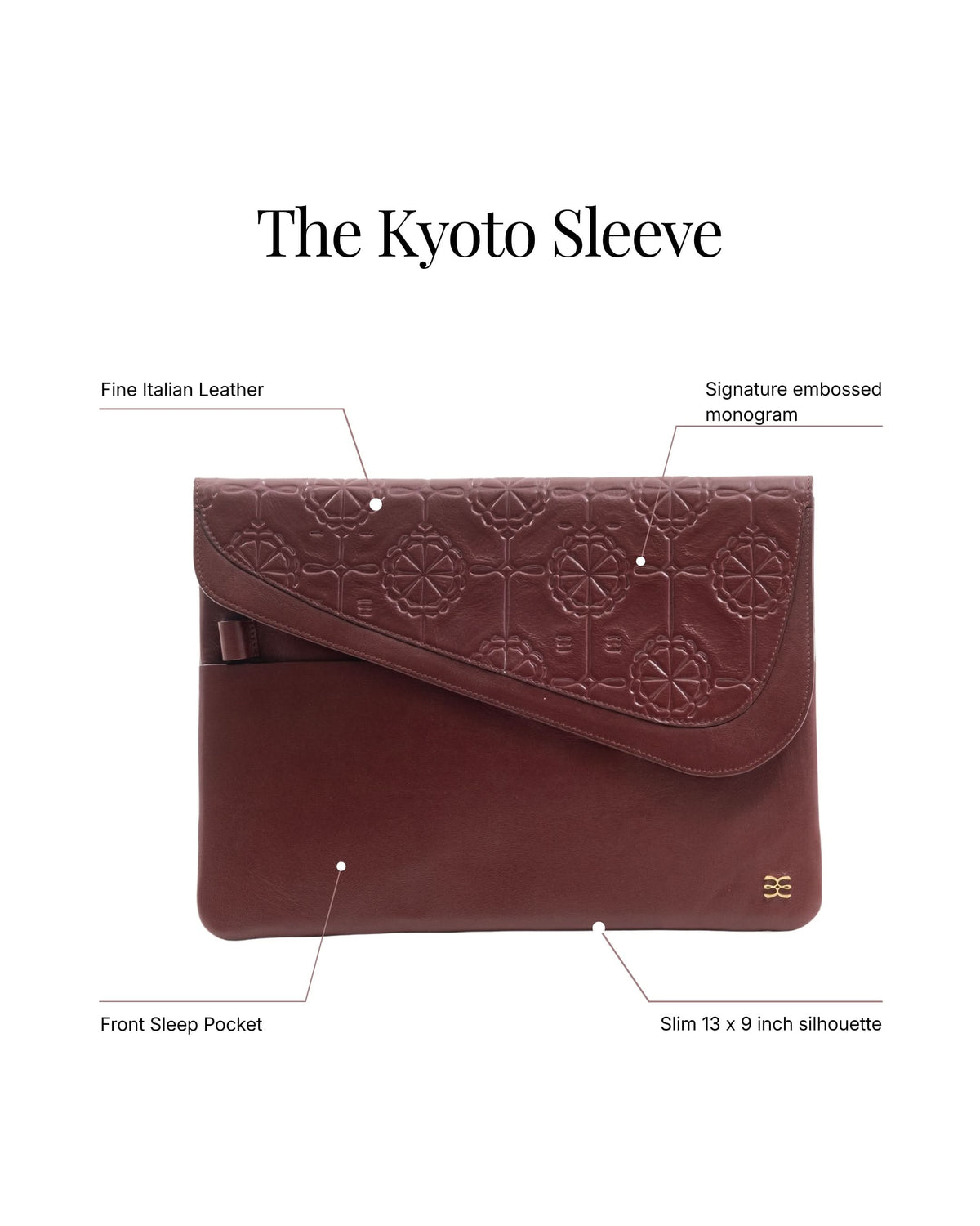 The Kyoto Sleeve - Maroon