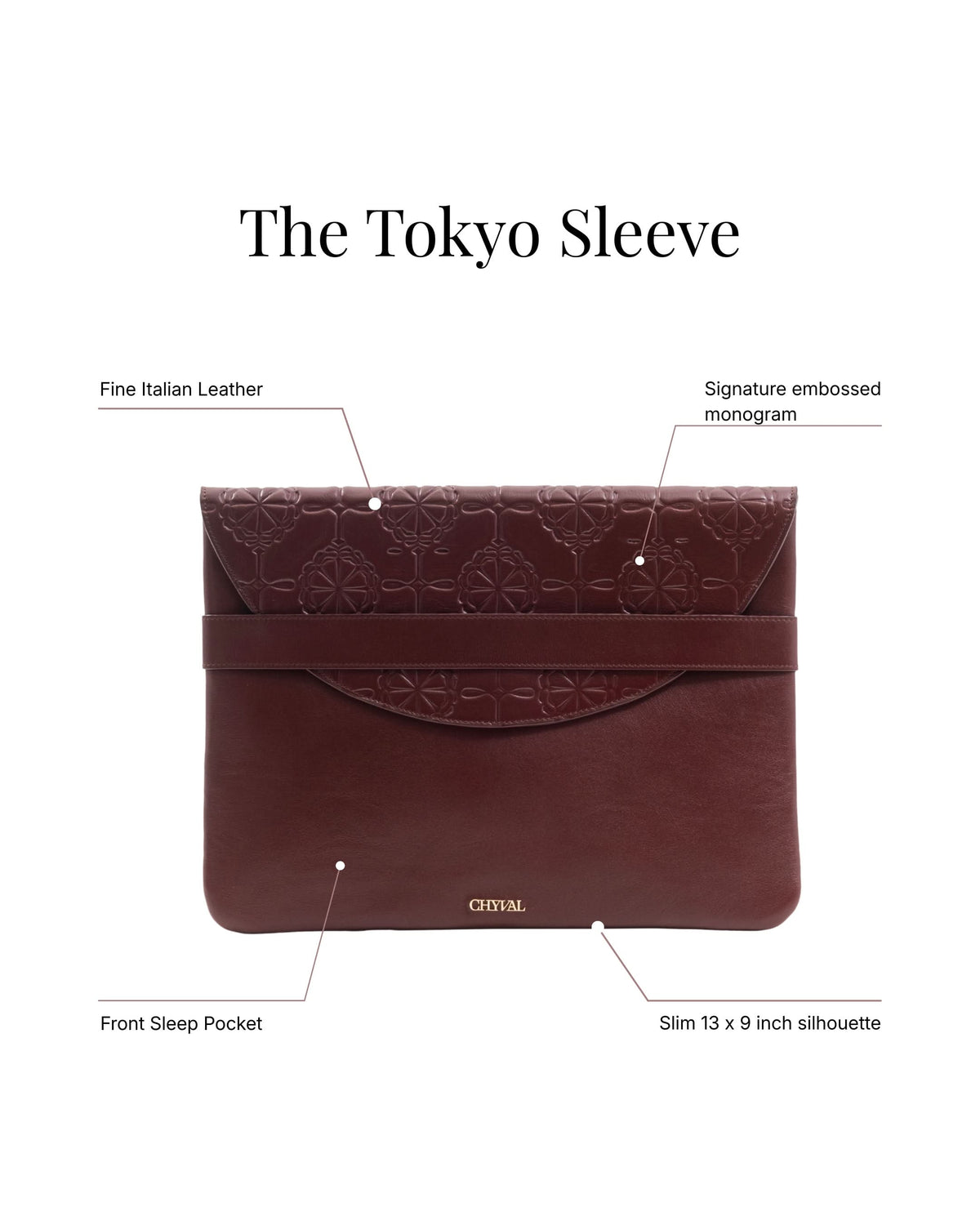 The Tokyo Sleeve - Maroon